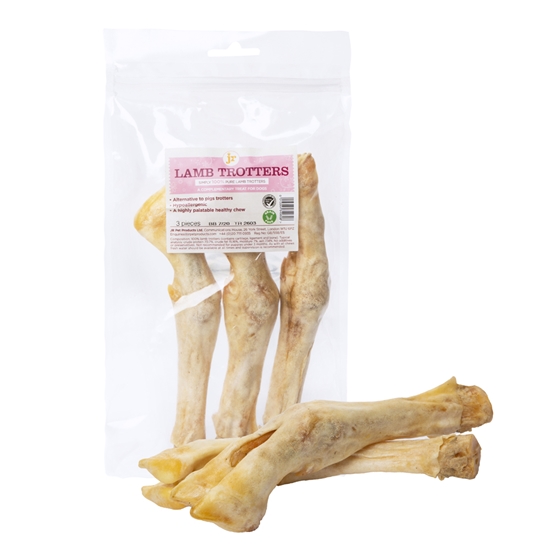 Picture of JR PETS LAMB TROTTERS Long lasting chews pkt of 3
